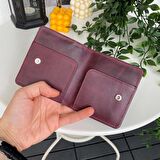 Modica Sazara – Hakiki Deri Süper İnce Minimalist Cüzdan, Modern Tasarım, Slim Kartlık