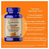 Puritan's Pride Vitamin C 500 Mg 90 Çiğnenebilir Tablet - AROMASIZ