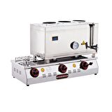 Işıkgaz Silverinox 60 Lık Doğalgazlı 40 Litre 3 Demlikli Çay Kazanı