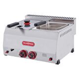 Işıkgaz Silverinox Endüstriyel Çiftli 5+5 Litre Doğalgazlı Fritöz