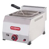 Işıkgaz Silverinox Endüstriyel Tekli 5 Litre Doğalgazlı Fritöz
