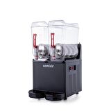 Samixir Twin Çiftli 12+12 Lt Slush Buzlaş Karlamaç Makinesi