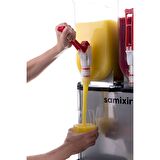 Samixir Twin Çiftli 12+12 Lt Slush Buzlaş Karlamaç Makinesi