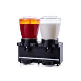 Samixir Panoramik Twin 22+22 Lt Fıskiyeli-Karıştırıcılı Soğuk İçecek Makinesi