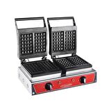 Karacasan Endüstriyel Elektrikli Döküm Kare Waffle Makinesi 4 Lü