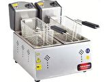 Karacasan Endüstriyel 5000 Wat Çiftli 3+3 Litre Elektrikli Fritöz