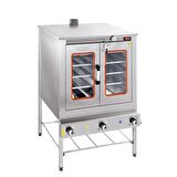 Karacasan Endüstriyel Çift Kapılı 100 Cm Lpg Tüplü Pasta Börek Fırını