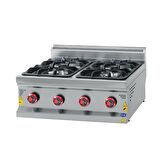 Karacasan Endüstriyel 80 cm 700 Seri Set Üstü 4 Gözlü Doğalgazlı Ocak