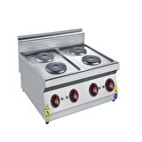 Karacasan Endüstriyel 80 cm 700 Seri Set Üstü Dört Gözlü Elektrikli Ocak