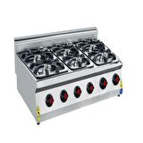 Karacasan Endüstriyel 120 cm 700 Seri Set Üstü Altı Gözlü LPG Tüplü Tüplü Ocak