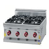 Karacasan Endüstriyel 900 Seri Set Üstü 80 cm 4 Gözlü LPG Tüplü Ocak