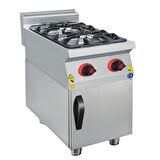 Karacasan Endüstriyel 900 Seri Dolaplı 40 cm 2 Gözlü Doğalgazlı Ocak