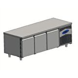 Karacasan Endüstriyel 304 Çelik Kaliteli 380 Lt 150 cm Üç Kapılı Mangal Altı Kebap Dolabı