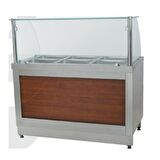 CSA İnox KaracasanSıcak Servis Benmarisi Doğalgazlı Tezgahlı 160X90X85/135cm