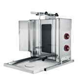 CSA İnox KaracasanEndüstriyel Elektrikli 2 Radyanlı Döner Ocağı Makinesi
