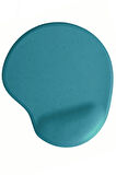 Oval Turkuaz Kum Desen Bilek Destekli Kaymaz Taban Bilgisayar Notebook Mouse Pad-Bileklikli MausaPad