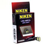 Niken 12V T10 Dipsiz Ampul 18 Led'li 2’li SET - Beyaz Işık