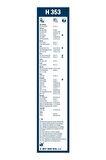Bosch Rear Arka Silecek H353 2010-2018 Alfa Romeo Giulietta ile uyumlu