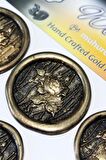 Mühürcüm Black Gold Ivy Roses 12 Adet 3D Hazır Kendinden Yapışkanlı Sticker Mühür RM2111