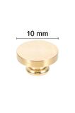 Mühürcüm Mührü Mumu Damga 10 mm Yuvarlak Boş Pirinç Kafa + Ahşap Sap R5799O10