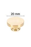 Mühürcüm Mühür Mumu Damga 20  mm Yuvarlak Boş Pirinç Kafa + Ahşap Sap R5799O20