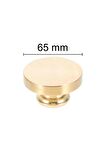 Mühürcüm Mühür Mumu Damga 65  mm Yuvarlak Boş Pirinç Kafa + Ahşap Sap R5799O65 
