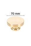 Mühürcüm Mühür Mumu Damga 70  mm Yuvarlak Boş Pirinç Kafa + Ahşap Sap R5799O70