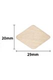 Mühürcüm Mühür 20x29 mm Baklava Boş Pirinç Kafa + Ahşap Sap R5799B2