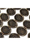Mühürcüm Baş Harf 12 Adet 3D Hazır Kendinden Yapışkanlı Sticker Mühür RM2112