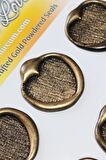 Mühürcüm Kalp 2 12 Adet 3D Hazır Kendinden Yapışkanlı Sticker Mühür RM2116