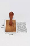 Mühürcüm Kişiye Özel Ahşap Mühür Damga 10X15 Dikdörtgen MAD10X15