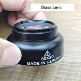 20X SYH Büyüteç 30x30 Optik Cam Lens Alüminyum Kasa Alman Teknolojisi