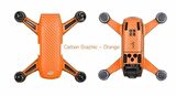 Dji Spark için Turuncu Karbon Grafik Su Geçirmez PVC Cilt Çıkartma Seti