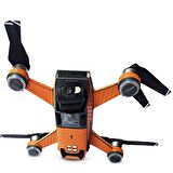 Dji Spark için Turuncu Karbon Grafik Su Geçirmez PVC Cilt Çıkartma Seti