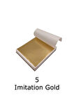 Varak Kaplama Yaprak Metalik Folyo İmitasyon 9x9cm 10lu Paket 5 Imitation Gold R5799F-5