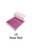 Varak Kaplama Yaprak Metalik Folyo 9x9cm 10lu 19 Rose Red R5799F-19