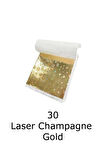 Varak Kaplama Yaprak Metalik Folyo 9x9cm 10lu 30 Laser Champagne Gold R5799F-30