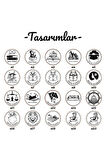 Ahşap Yuvarlak Mühür Estetik Tasarım Kayın Ağacı Istampa Hediyeli
