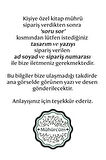 Kişiye Özel Siyah Kemik Öğretmen Kaşesi Kitap Mührü ve Istampa Set R5814-13