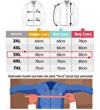 Erkek Büyük Beden Yarım Fermuarlı Polar Sweat Sarı