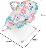 Bright Starts Flamingo Vibes 3 Noktalı Emniyet Kemeri Titreşimli Salyangoz ve Oyuncak Barı
