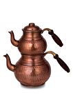 Cobper Premium Collection Teatime Bakır Çaydanlık Orta Boy Oksit
