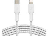 BELKIN 2M BC Lightning USB-C Örgülü Kablo Beyaz
