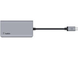 BELKIN USB-C’den 4’ü Bir Arada Çoklayıcı Adaptör Gri