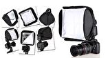 TEWISE 23x23cm Tepe Flaşları Uyumlu Speedlite Softbox