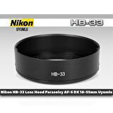 TEWISE Nikon HB-33 Parasoley AF-S DX 18-55mm Lens Uyumlu