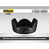 TEWISE Nikon HB-69 Parasoley AF-S 18-55mm ED VR II Lens Uyumlu