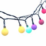 BUFFER® Dekoratif Minik Top 40 Ledli Dekoratif Dolama Led Işık (RGB)