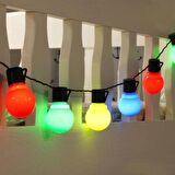 BUFFER® Dekoratif Minik Top 40 Ledli Dekoratif Dolama Led Işık (RGB)