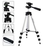 BUFFER® 360 Derece Ayarlanabilir Katlanabilir Profesyonel Çekim Fotoğraf Makinası 105 cm Tripod